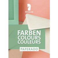 PAPERADO 25x Briefpapier DIN A4 - Tannengrün gerippt Grün 100 g/m² - Papierbögen in 29,7 x 21 cm zum Basteln & Drucken