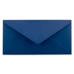 25 DIN Lang Briefumschläge Nachtblau 22 x 11 cm -110 g/m² Nassklebung Post-Umschläge ohne Fenster ideal für Weihnachten Grußkarten Einladungen von Ihrem Glüxx-Agent