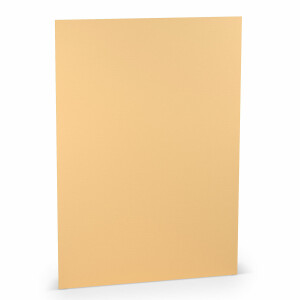 PAPERADO 100x Briefpapier DIN A4 - Melon gerippt Gelb 100 g/m² - Papierbögen in 29,7 x 21 cm zum Basteln & Drucken