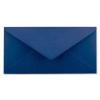 50 DIN Lang Briefumschläge Nachtblau 22 x 11 cm -110 g/m² Nassklebung Post-Umschläge ohne Fenster ideal für Weihnachten Grußkarten Einladungen von Ihrem Glüxx-Agent