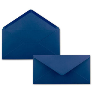 75 DIN Lang Briefumschläge Nachtblau 22 x 11 cm -110 g/m² Nassklebung Post-Umschläge ohne Fenster ideal für Weihnachten Grußkarten Einladungen von Ihrem Glüxx-Agent