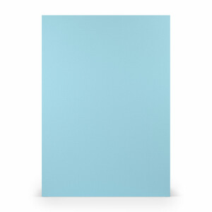 PAPERADO 25x Briefpapier DIN A4 - Aqua gerippt Blau 100 g/m² - Papierbögen in 29,7 x 21 cm zum Basteln & Drucken