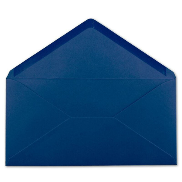 100 DIN Lang Briefumschläge Nachtblau 22 x 11 cm -110 g/m² Nassklebung Post-Umschläge ohne Fenster ideal für Weihnachten Grußkarten Einladungen von Ihrem Glüxx-Agent
