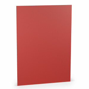 PAPERADO 100x Briefpapier DIN A4 - Tomate gerippt Rot 100 g/m² - Papierbögen in 29,7 x 21 cm zum Basteln & Drucken