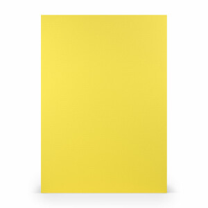 PAPERADO 25x Briefpapier DIN A4 - Soleilgelb gerippt Gelb 100 g/m² - Papierbögen in 29,7 x 21 cm zum Basteln & Drucken