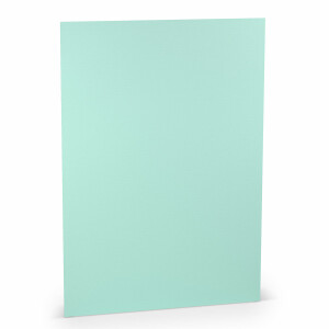 PAPERADO 75x Briefpapier DIN A4 - Karibik gerippt Blau 100 g/m² - Papierbögen in 29,7 x 21 cm zum Basteln & Drucken