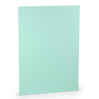PAPERADO 75x Briefpapier DIN A4 - Karibik gerippt Blau 100 g/m² - Papierbögen in 29,7 x 21 cm zum Basteln & Drucken
