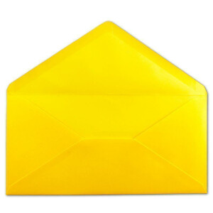 25 DIN Lang Briefumschläge Honiggelb 22 x 11 cm -120 g/m² Nassklebung Post-Umschläge ohne Fenster ideal für Weihnachten Grußkarten Einladungen von Ihrem Glüxx-Agent