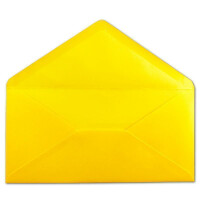 50 DIN Lang Briefumschläge Honiggelb 22 x 11 cm -120 g/m² Nassklebung Post-Umschläge ohne Fenster ideal für Weihnachten Grußkarten Einladungen von Ihrem Glüxx-Agent
