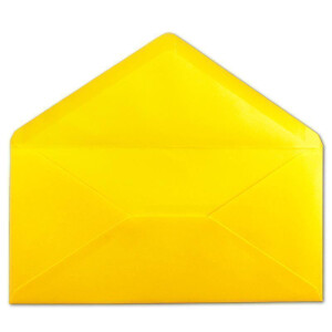 150 DIN Lang Briefumschläge Honiggelb 22 x 11 cm -120 g/m² Nassklebung Post-Umschläge ohne Fenster ideal für Weihnachten Grußkarten Einladungen von Ihrem Glüxx-Agent