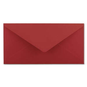 100 DIN Lang Briefumschläge Dunkelrot 22 x 11 cm -120 g/m² Nassklebung Post-Umschläge ohne Fenster ideal für Weihnachten Grußkarten Einladungen von Ihrem Glüxx-Agent