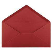 100 DIN Lang Briefumschläge Dunkelrot 22 x 11 cm -120 g/m² Nassklebung Post-Umschläge ohne Fenster ideal für Weihnachten Grußkarten Einladungen von Ihrem Glüxx-Agent