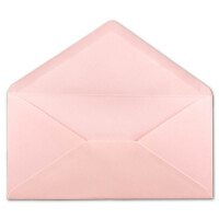 25 DIN Lang Briefumschläge Rosa 22 x 11 cm -120 g/m² Nassklebung Post-Umschläge ohne Fenster ideal für Weihnachten Grußkarten Einladungen von Ihrem Glüxx-Agent