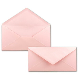 50 DIN Lang Briefumschläge Rosa 22 x 11 cm -120 g/m² Nassklebung Post-Umschläge ohne Fenster ideal für Weihnachten Grußkarten Einladungen von Ihrem Glüxx-Agent