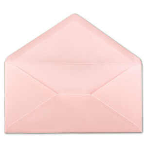 100 DIN Lang Briefumschläge Rosa 22 x 11 cm -120 g/m² Nassklebung Post-Umschläge ohne Fenster ideal für Weihnachten Grußkarten Einladungen von Ihrem Glüxx-Agent