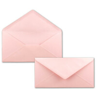 100 DIN Lang Briefumschläge Rosa 22 x 11 cm -120 g/m² Nassklebung Post-Umschläge ohne Fenster ideal für Weihnachten Grußkarten Einladungen von Ihrem Glüxx-Agent