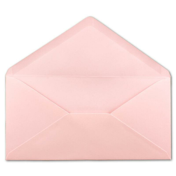 150 DIN Lang Briefumschläge Rosa 22 x 11 cm -120 g/m² Nassklebung Post-Umschläge ohne Fenster ideal für Weihnachten Grußkarten Einladungen von Ihrem Glüxx-Agent