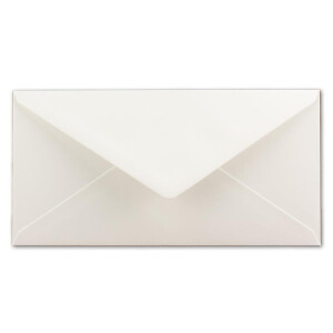 75 DIN Lang Briefumschläge Naturweiß 22 x 11 cm -120 g/m² Nassklebung Post-Umschläge ohne Fenster ideal für Weihnachten Grußkarten Einladungen von Ihrem Glüxx-Agent