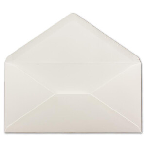 100 DIN Lang Briefumschläge Naturweiß 22 x 11 cm -120 g/m² Nassklebung Post-Umschläge ohne Fenster ideal für Weihnachten Grußkarten Einladungen von Ihrem Glüxx-Agent