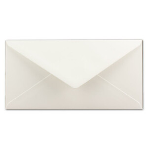 150 DIN Lang Briefumschläge Naturweiß 22 x 11 cm -120 g/m² Nassklebung Post-Umschläge ohne Fenster ideal für Weihnachten Grußkarten Einladungen von Ihrem Glüxx-Agent