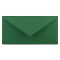 25 DIN Lang Briefumschläge Dunkelgrün 22 x 11 cm -120 g/m² Nassklebung Post-Umschläge ohne Fenster ideal für Weihnachten Grußkarten Einladungen von Ihrem Glüxx-Agent