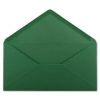 100 DIN Lang Briefumschläge Dunkelgrün 22 x 11 cm -120 g/m² Nassklebung Post-Umschläge ohne Fenster ideal für Weihnachten Grußkarten Einladungen von Ihrem Glüxx-Agent