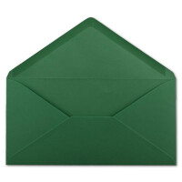 150 DIN Lang Briefumschläge Dunkelgrün 22 x 11 cm -120 g/m² Nassklebung Post-Umschläge ohne Fenster ideal für Weihnachten Grußkarten Einladungen von Ihrem Glüxx-Agent