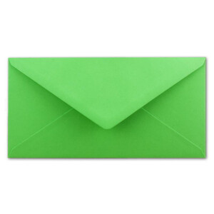 25 DIN Lang Briefumschläge Hellgrün 22 x 11 cm -120 g/m² Nassklebung Post-Umschläge ohne Fenster ideal für Weihnachten Grußkarten Einladungen von Ihrem Glüxx-Agent