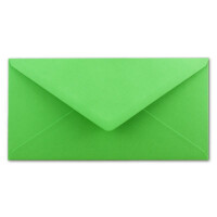 50 DIN Lang Briefumschläge Hellgrün 22 x 11 cm -120 g/m² Nassklebung Post-Umschläge ohne Fenster ideal für Weihnachten Grußkarten Einladungen von Ihrem Glüxx-Agent