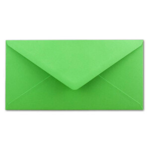 75 DIN Lang Briefumschläge Hellgrün 22 x 11 cm -120 g/m² Nassklebung Post-Umschläge ohne Fenster ideal für Weihnachten Grußkarten Einladungen von Ihrem Glüxx-Agent