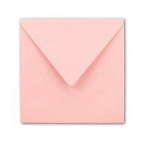 25 Quadratische Briefumschläge Rosa  15,5 x 15,5 cm - 110 g/m² Nassklebung Post-Umschläge ohne Fenster  ideal für Weihnachten Grußkarten Einladungen von Ihrem Glüxx-Agent ( 5 Stück GRATIS)