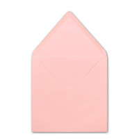 50 Quadratische Briefumschläge Rosa  15,5 x 15,5 cm - 110 g/m² Nassklebung Post-Umschläge ohne Fenster  ideal für Weihnachten Grußkarten Einladungen von Ihrem Glüxx-Agent
