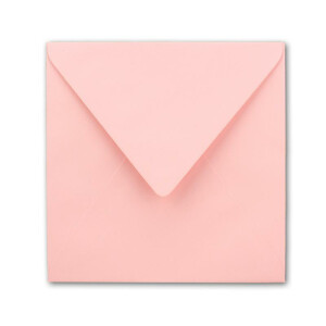 70 Quadratische Briefumschläge Rosa  15,5 x 15,5 cm - 110 g/m² Nassklebung Post-Umschläge ohne Fenster  ideal für Weihnachten Grußkarten Einladungen von Ihrem Glüxx-Agent