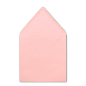 125 Quadratische Briefumschläge Rosa  15,5 x 15,5 cm - 110 g/m² Nassklebung Post-Umschläge ohne Fenster  ideal für Weihnachten Grußkarten Einladungen von Ihrem Glüxx-Agent