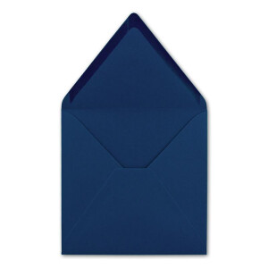 100 Quadratische Briefumschläge Nachtblau  15,5 x 15,5 cm - 110 g/m² Nassklebung Post-Umschläge ohne Fenster  ideal für Weihnachten Grußkarten Einladungen von Ihrem Glüxx-Agent
