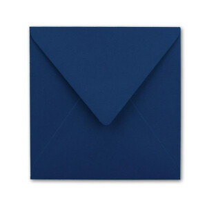 150 Quadratische Briefumschläge Nachtblau  15,5 x 15,5 cm - 110 g/m² Nassklebung Post-Umschläge ohne Fenster  ideal für Weihnachten Grußkarten Einladungen von Ihrem Glüxx-Agent
