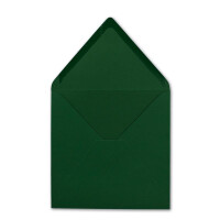 150 Quadratische Briefumschläge Dunkelgrün  15,5 x 15,5 cm - 110 g/m² Nassklebung Post-Umschläge ohne Fenster  ideal für Weihnachten Grußkarten Einladungen von Ihrem Glüxx-Agent