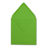 200 Quadratische Briefumschläge Hellgrün  15,5 x 15,5 cm - 110 g/m² Nassklebung Post-Umschläge ohne Fenster  ideal für Weihnachten Grußkarten Einladungen von Ihrem Glüxx-Agent