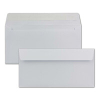 150 DIN Lang Briefumschläge Weiß 22,0 x 11,0 cm 100 g/m² Haftklebung Post-Umschläge ohne Fenster ideal für Weihnachten Grußkarten Einladungen von Ihrem Glüxx-Agent