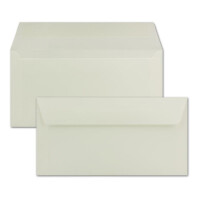 50 DIN Lang Briefumschläge Creme 22,0 x 11,0 cm 90 g/m² Haftklebung Post-Umschläge ohne Fenster ideal für Weihnachten Grußkarten Einladungen von Ihrem Glüxx-Agent