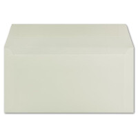 150 DIN Lang Briefumschläge Creme 22,0 x 11,0 cm 90 g/m² Haftklebung Post-Umschläge ohne Fenster ideal für Weihnachten Grußkarten Einladungen von Ihrem Glüxx-Agent