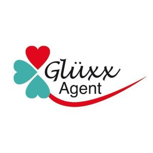 Glüxx Agent 25 Tischkarten Hochzeit - Blumen-Herz Holzoptik - Platzkarten DIN A7 7,4 x 10,5 cm blanko bedruckbar zum Beschriften – Namenskarten, Tischreservierung für Konfirmation Taufe