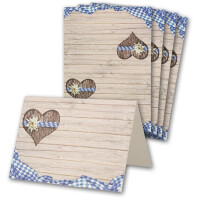 Glüxx Agent 200 Tischkarten Hochzeit - Hochzeit Bavaria - Platzkarten DIN A7 7,4 x 10,5 cm blanko bedruckbar zum Beschriften – Namenskarten, Tischreservierung für Konfirmation Taufe