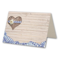 Glüxx Agent 300 Tischkarten Hochzeit - Hochzeit Bavaria - Platzkarten DIN A7 7,4 x 10,5 cm blanko bedruckbar zum Beschriften – Namenskarten, Tischreservierung für Konfirmation Taufe