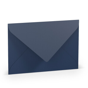 PAPERADO 300 Briefumschläge DIN B6 Jeans gerippt - 100 g/m² Kuvert Ohne Fenster 17,8 x 12,5 cm - Umschläge mit Nassklebung spitze Klappe