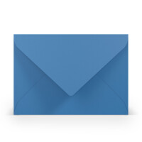 PAPERADO 700 Briefumschläge DIN B6 Stahlblau gerippt - 100 g/m² Kuvert Ohne Fenster 17,8 x 12,5 cm - Umschläge mit Nassklebung spitze Klappe