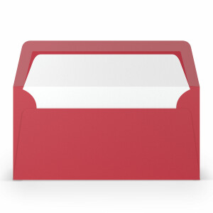 Briefumschlag DIN lang rot