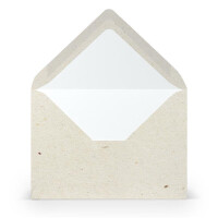 PAPERADO 1000 Briefumschläge Terra Vanilla - 100 g/m² Kuvert Ohne Fenster 11,4 x 16,2 cm - Umschläge mit Nassklebung spitze Klappe
