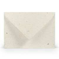 PAPERADO 1000 Briefumschläge Terra Vanilla - 100 g/m² Kuvert Ohne Fenster 11,4 x 16,2 cm - Umschläge mit Nassklebung spitze Klappe