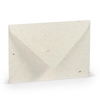 PAPERADO 1000 Briefumschläge Terra Vanilla - 100 g/m² Kuvert Ohne Fenster 11,4 x 16,2 cm - Umschläge mit Nassklebung spitze Klappe